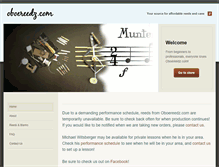 Tablet Screenshot of oboereedz.com